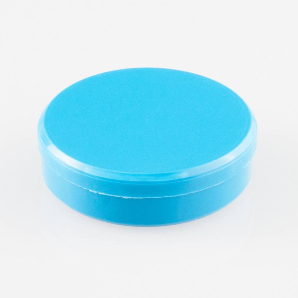 Коробочка круглая синяя пластик (Виток)