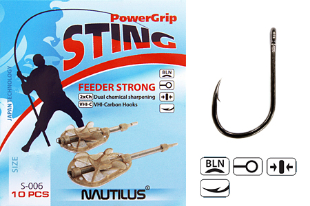 Крючки Nautilus Sting Feeder Strong