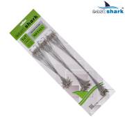 Поводок EastShark12кг 15;20;25см 1х7  металл серебристый