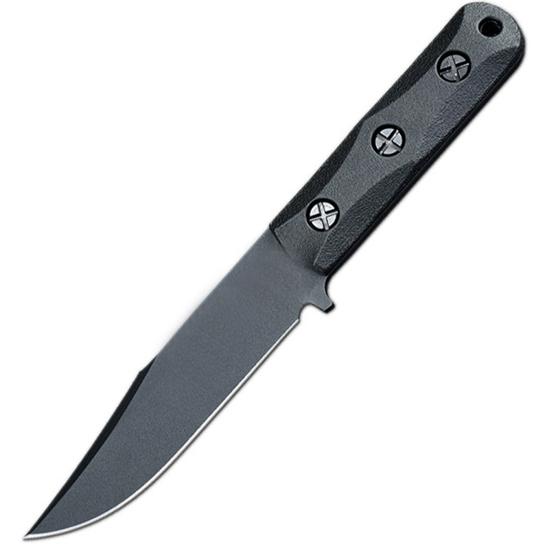 Нож Shark 18,4см 7Cr черный 375гр ножны